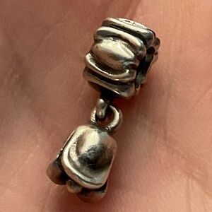 EUC Pandora 790230 Sterling Silver Tulip Flower Dangle Charm
